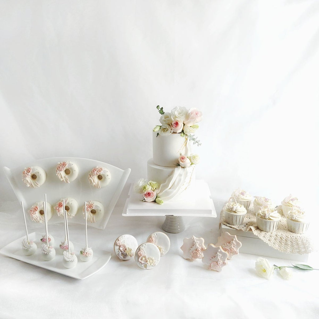 Wedding Cake Set (White 2 Tier) - YippiiGift