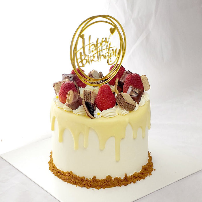 White Chocolate Crumbles Cake - YippiiGift