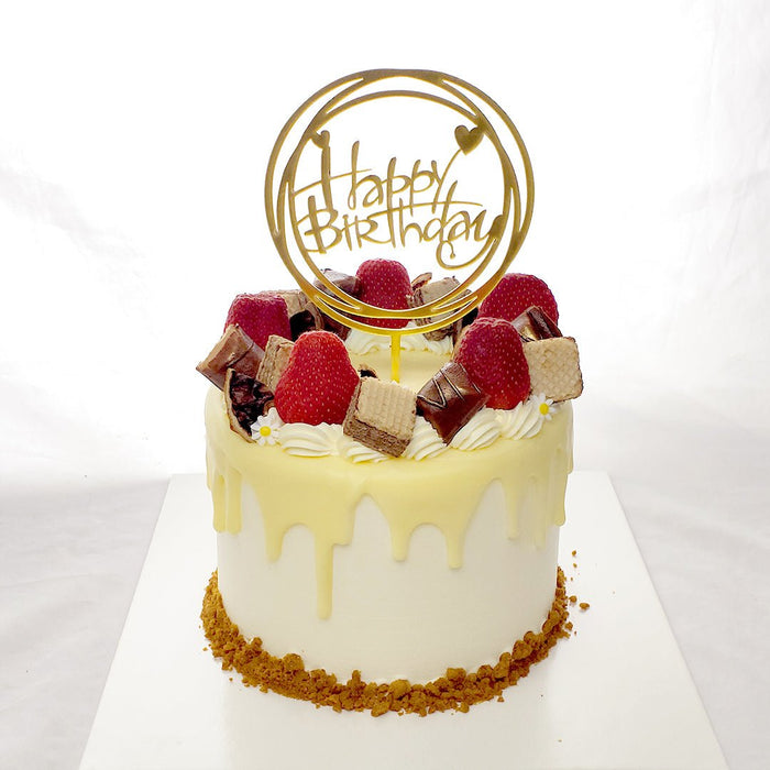 White Chocolate Crumbles Cake - YippiiGift