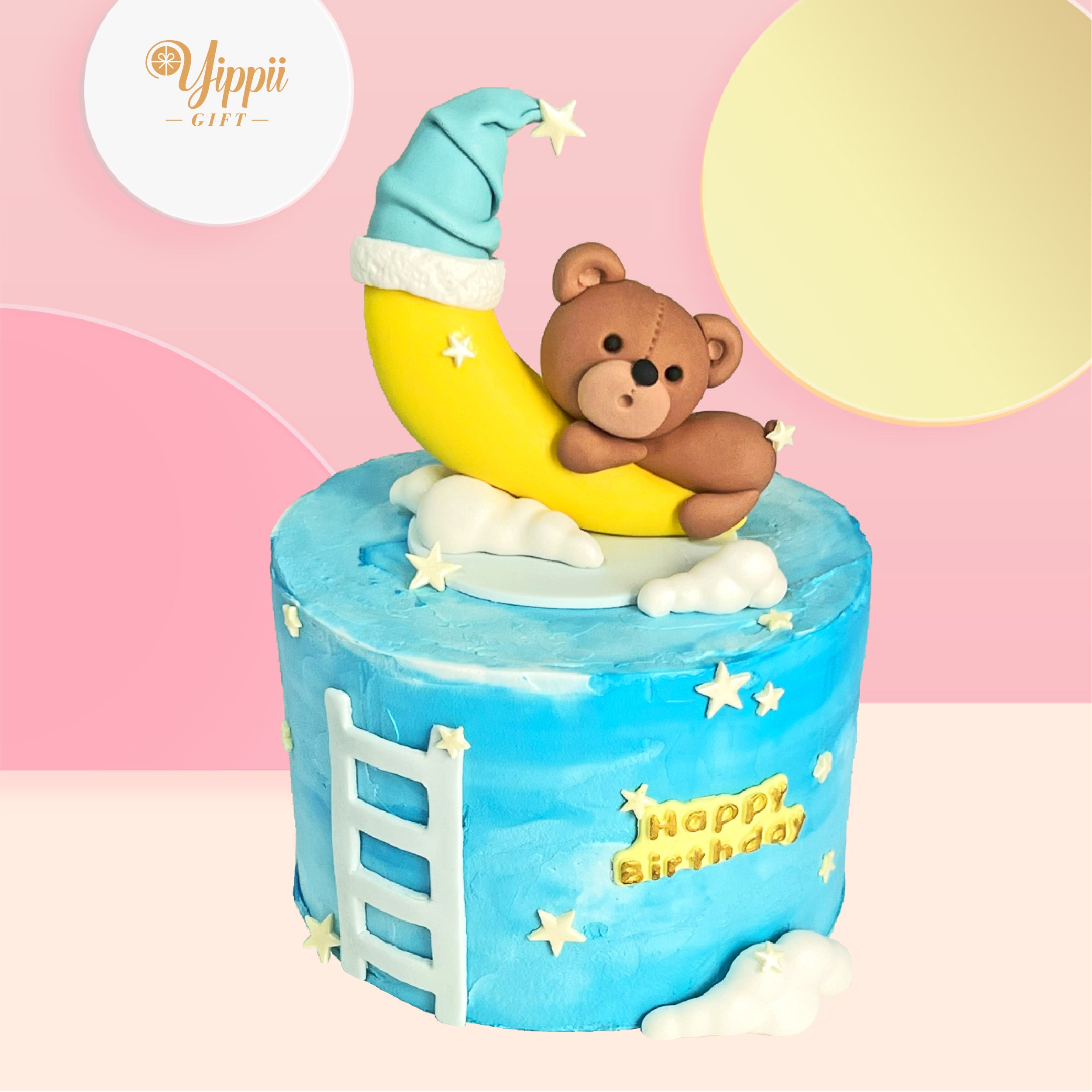 Birthday Bear Cake Brown side | Furry Brown Bear Birthday Ca… | Flickr