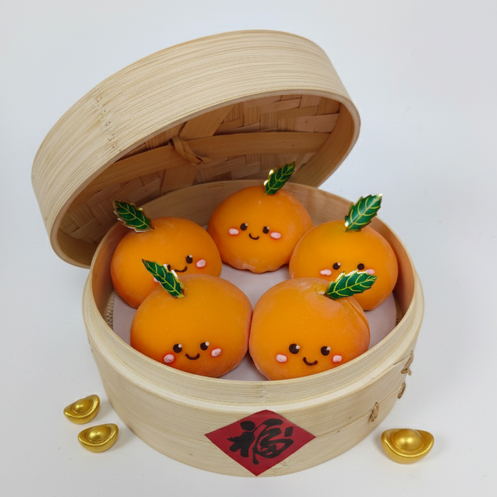 Baby Orange Mochi Cake 5in1 - Peach Oolong