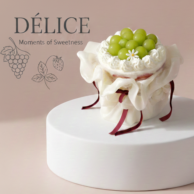 Valentines Bouquet Cake - Grapes