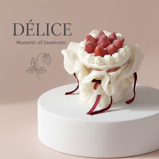 Valentines Bouquet Cake - Strawberry