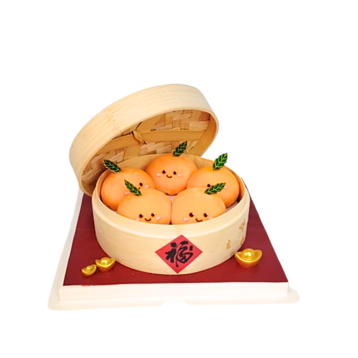 Baby Orange Mochi Cake 5in1 - Peach Oolong