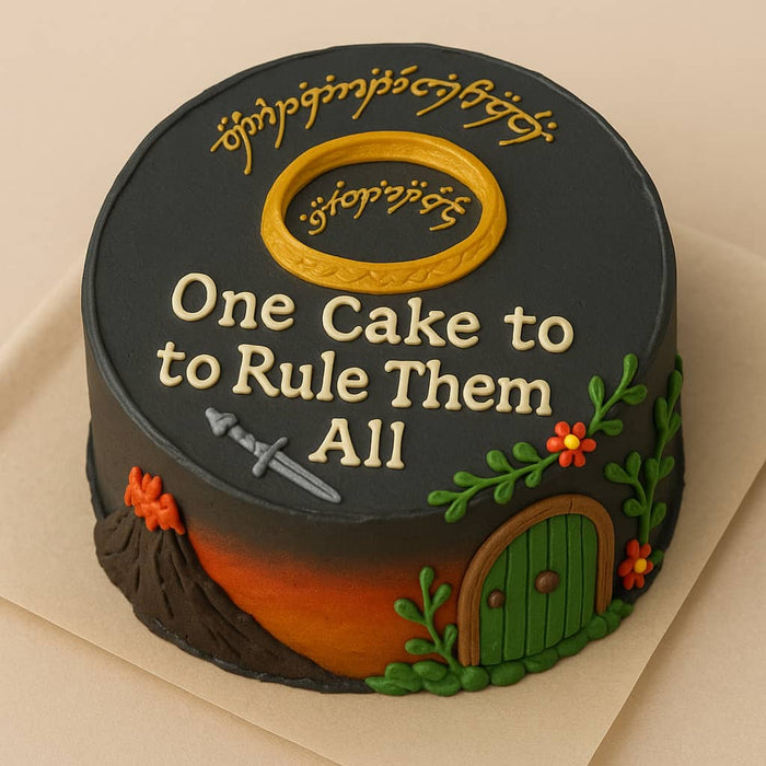 Custom Lord of the Rings Cake 4 Inch