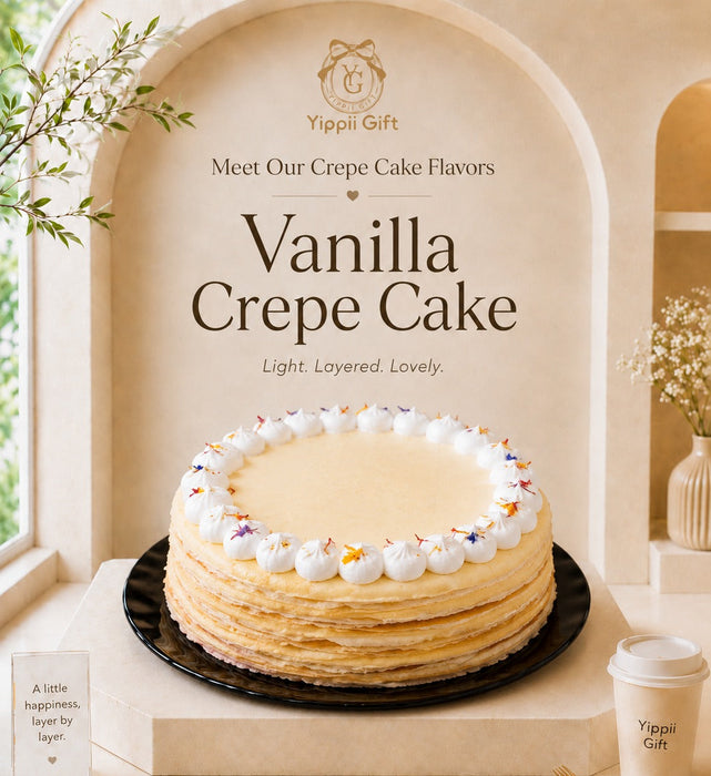 Vanilla Mille Crepe Cake