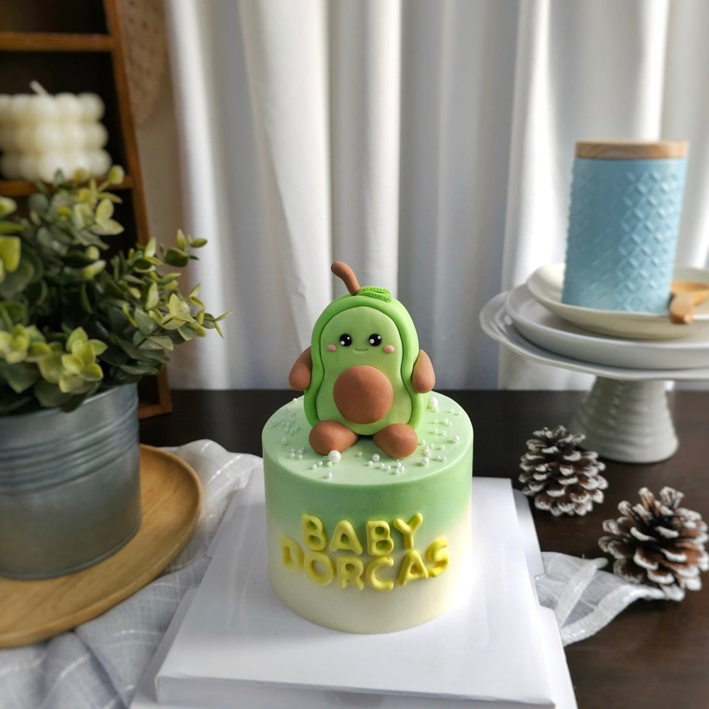 Avocado Cake 4 Inch (Fondant) - YippiiGift