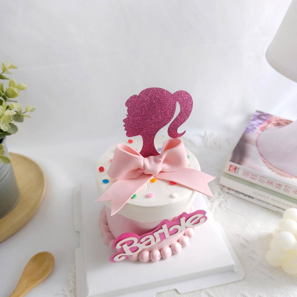 Barbie Cake D4" H3.5" (with Topper) - YippiiGift