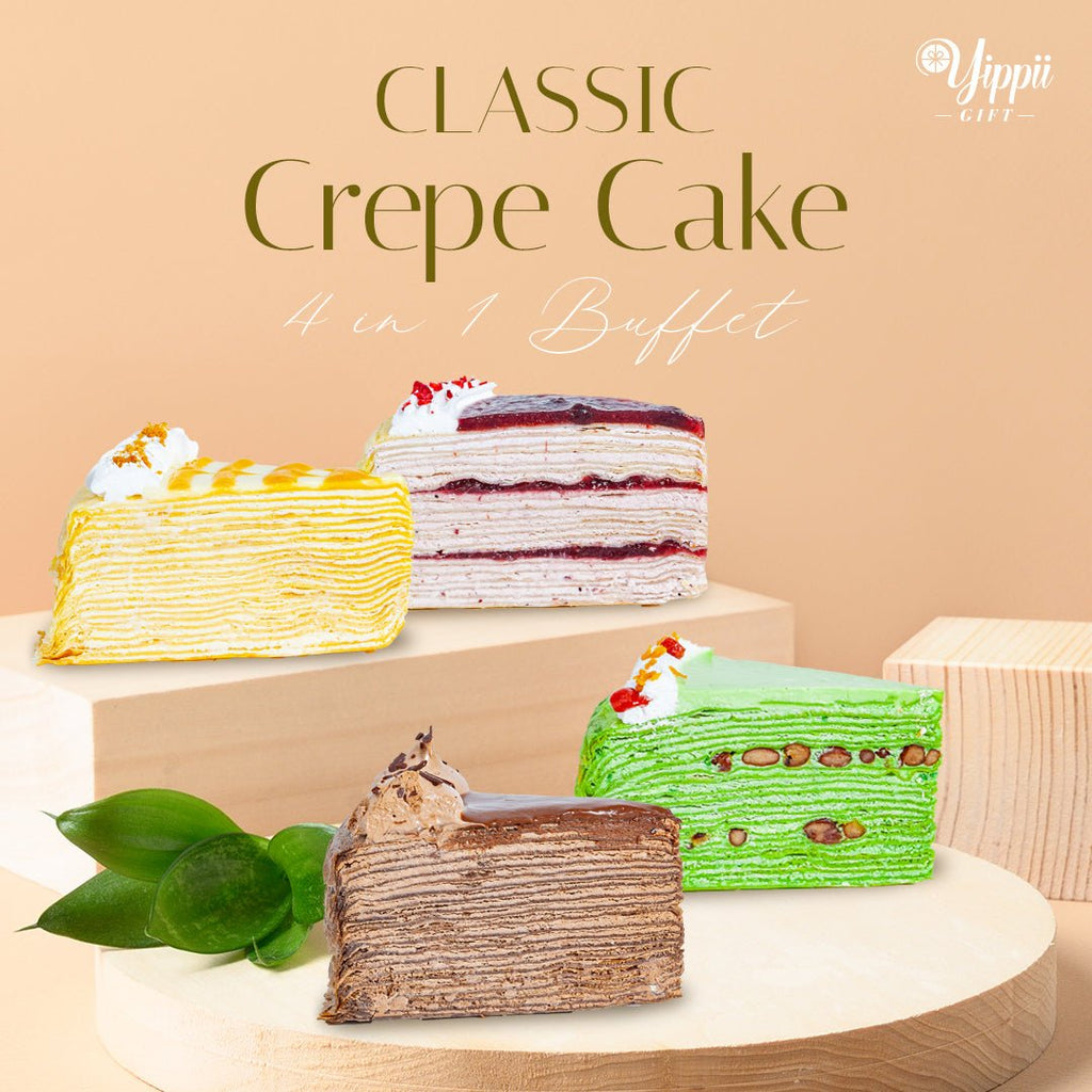 Classic Mille Crepe Cake Slices - YippiiGift
