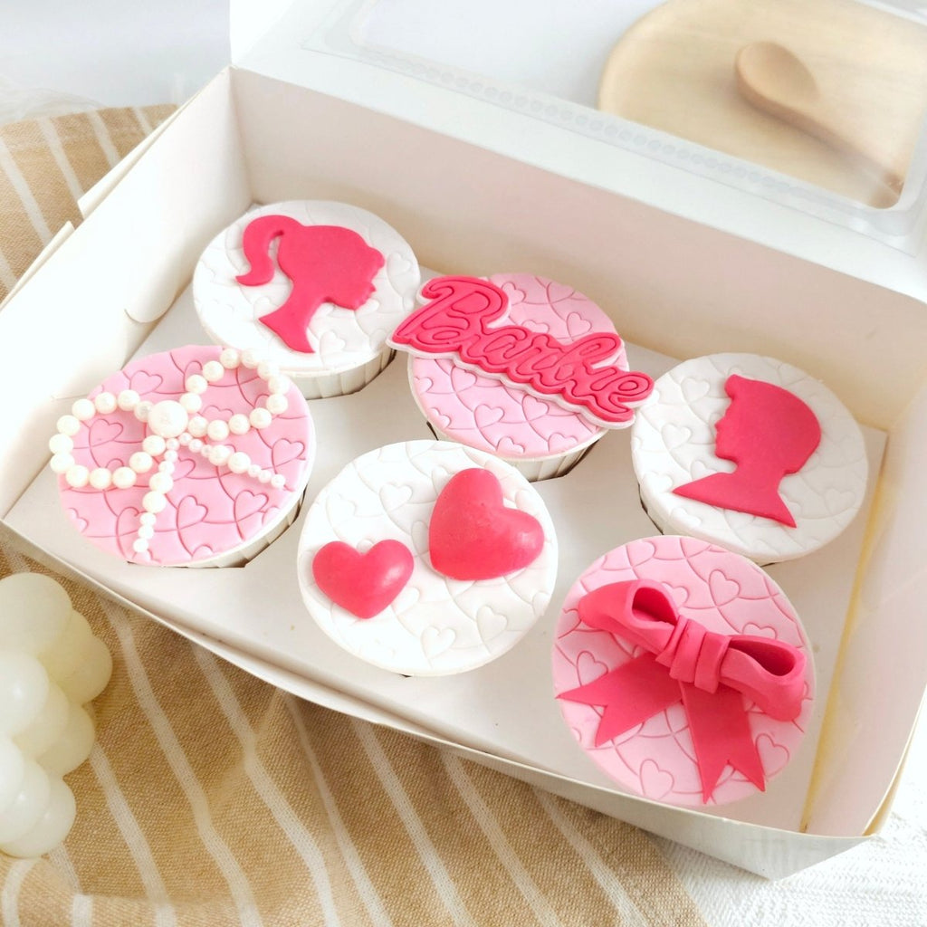 Cupcake - Barbie 6 Pcs (Fondant) - YippiiGift