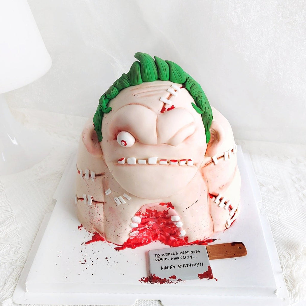 Dota Pudge Cake 6 Inch (Full Fondant) - YippiiGift