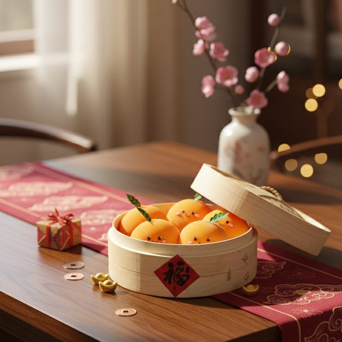 Baby Orange Mochi Cake 5in1 - Peach Oolong