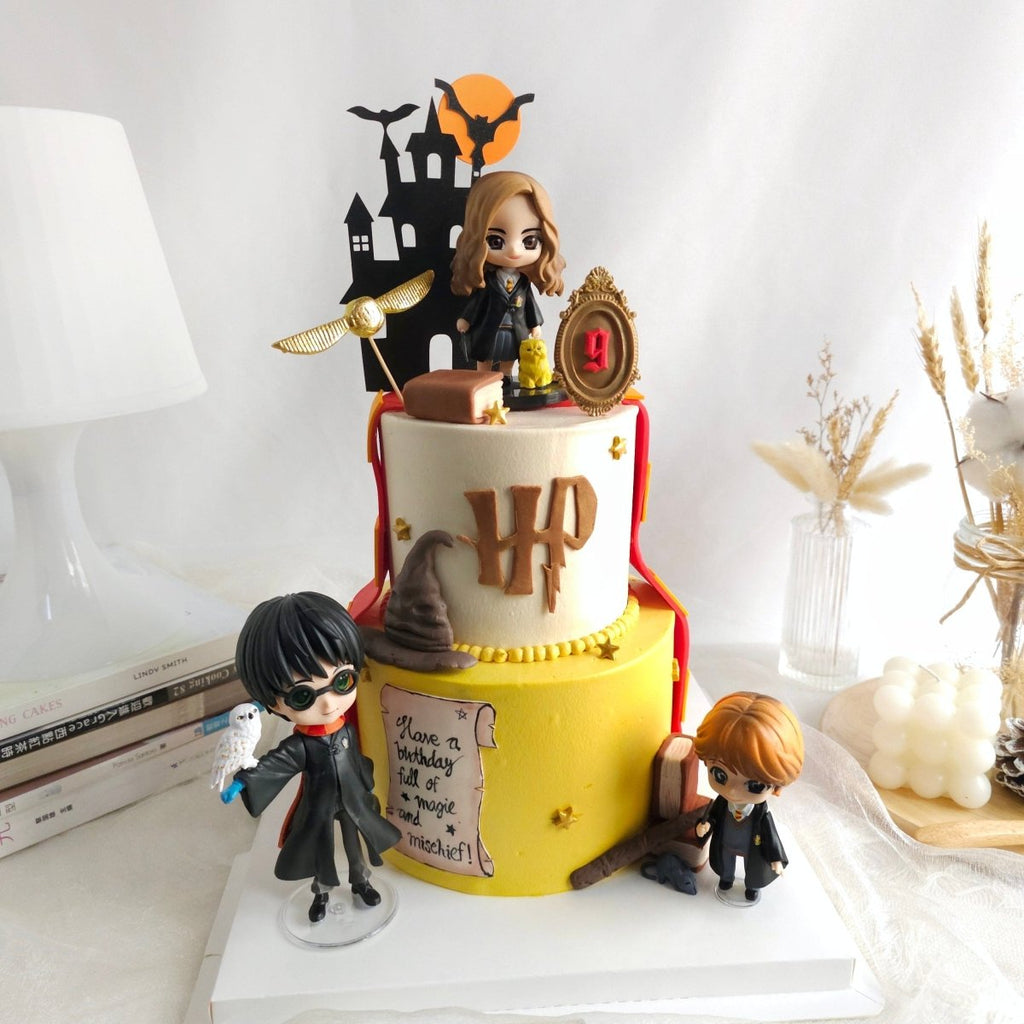 Harry Potter Two Tier Cake 4 Inch + 6 Inch (Buttercream) - YippiiGift