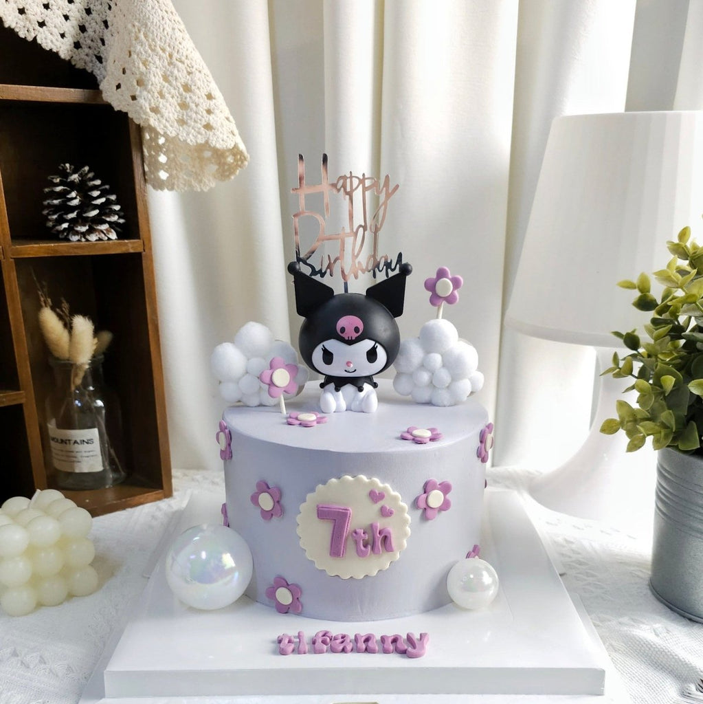 Kuromi Cloud Cake 6 Inch (With Toy) - YippiiGift