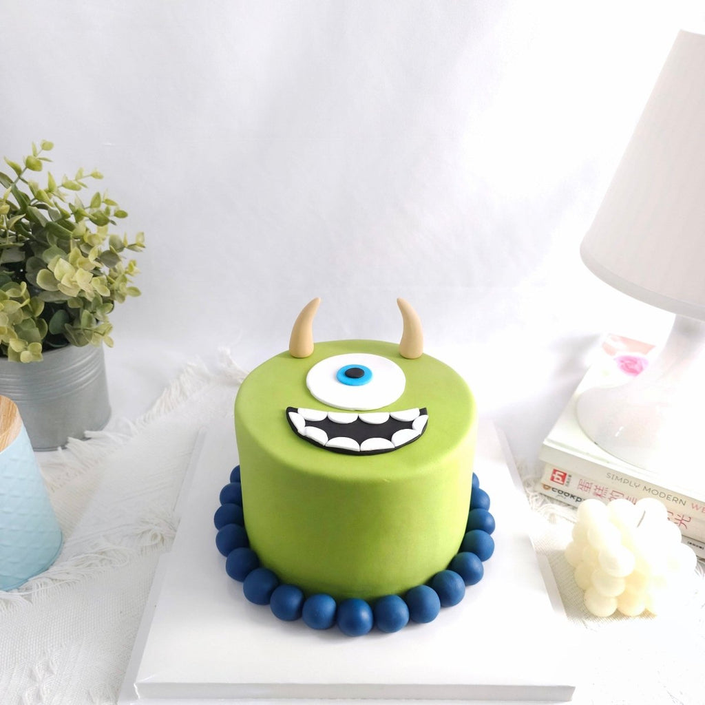 Monster Inc Mike Cake 6 Inch (Full Fondant) - YippiiGift