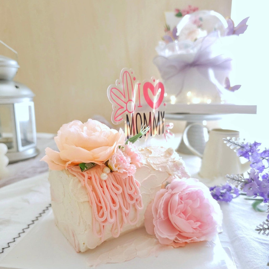 Mother's Day Peony Swiss Roll Cake - YippiiGift
