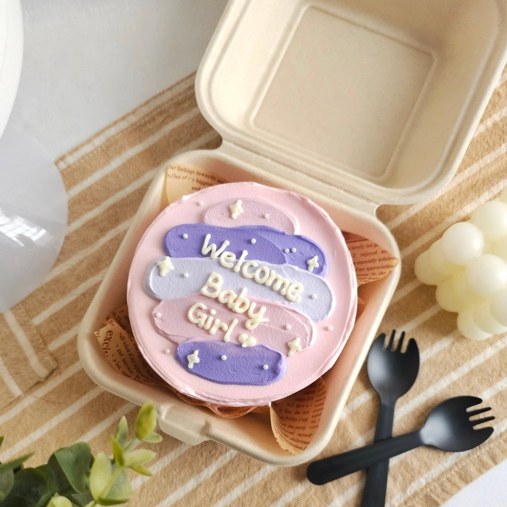 Pastel Pink Bento Cake 4 Inch - YippiiGift