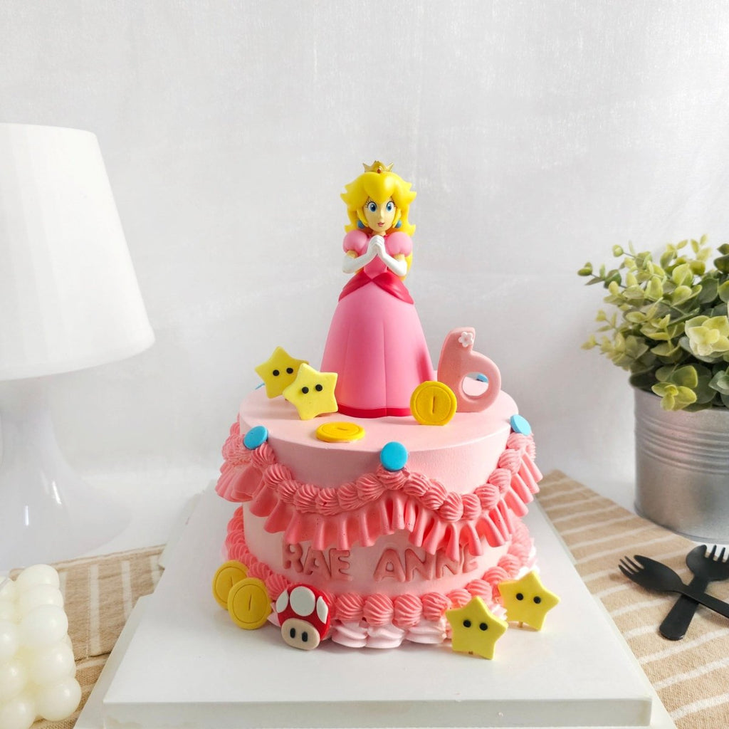 Princess Peach Pink Cake 6 Inch - YippiiGift
