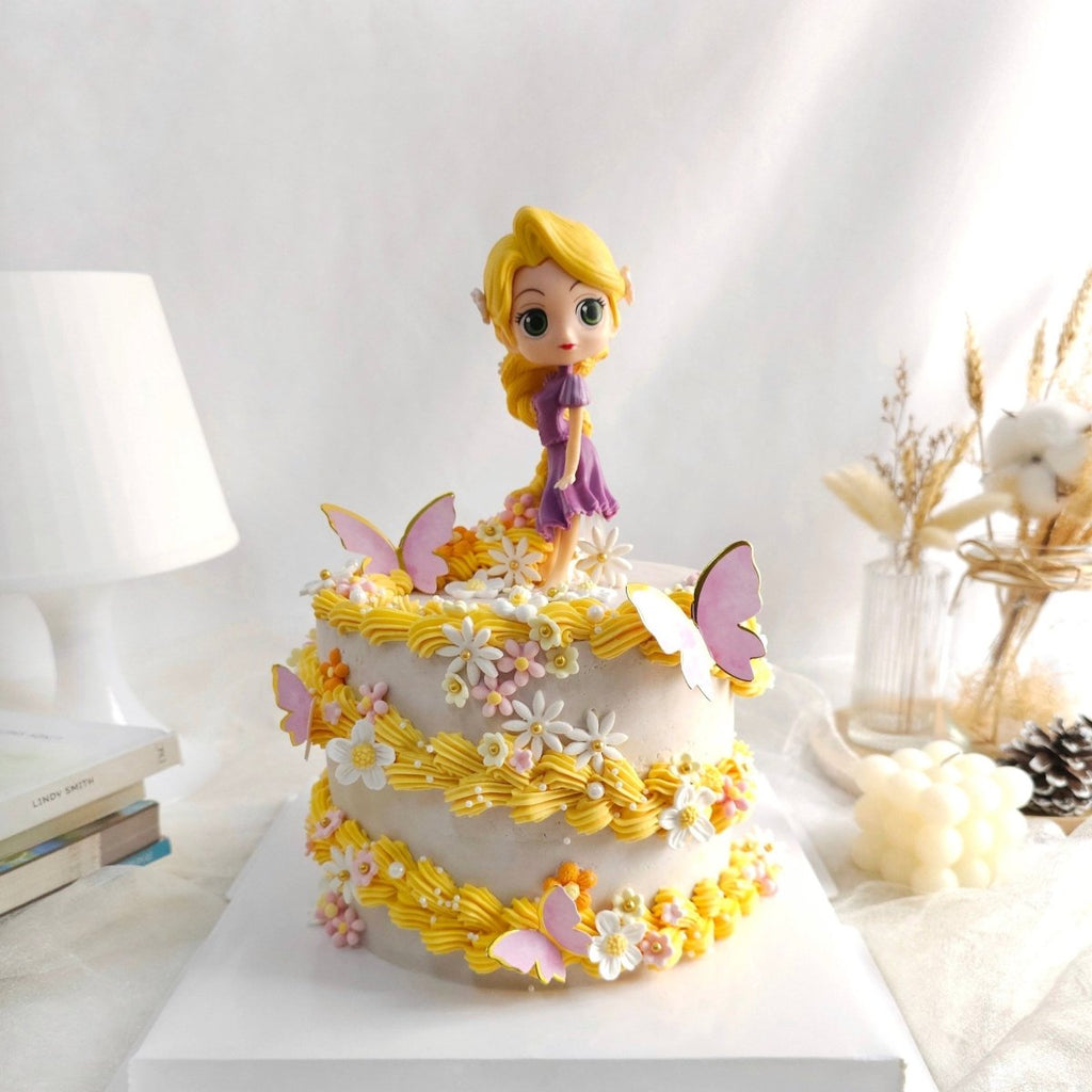 Rapunzel Cake 6"D 5.5"H (Buttercream) - YippiiGift