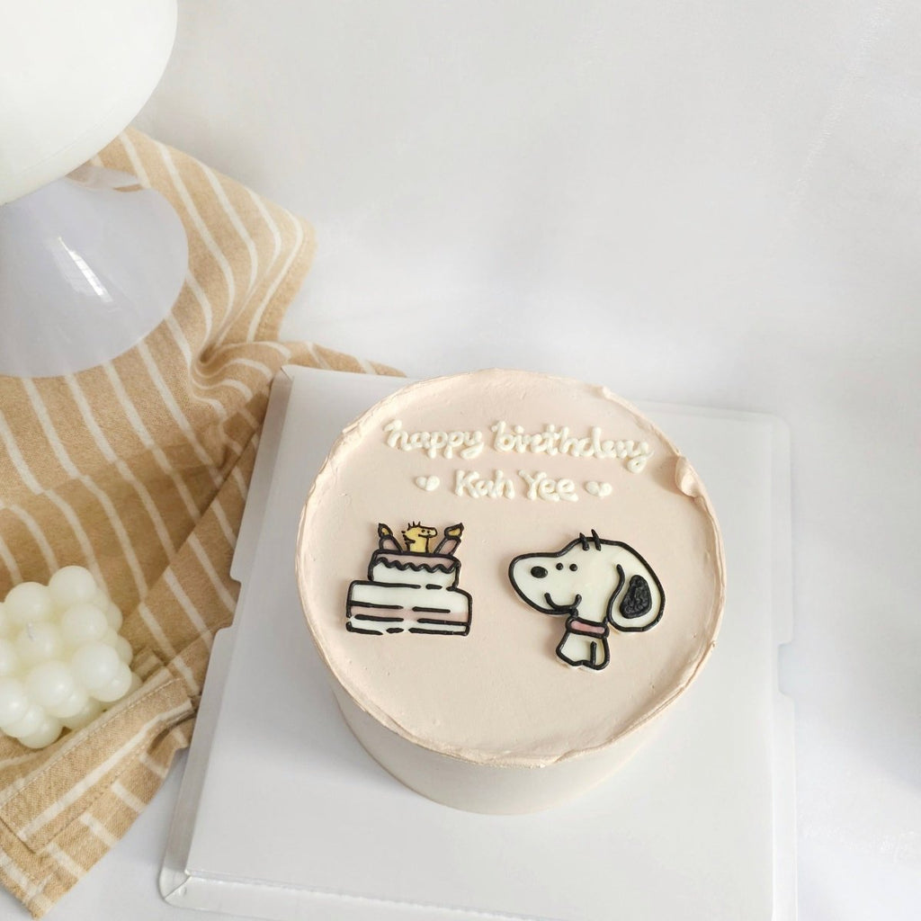 Snoopy Cake 6 Inch - YippiiGift