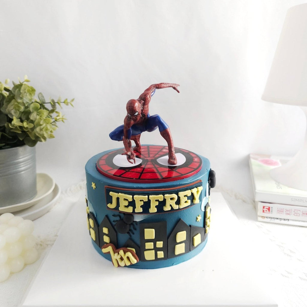 Spiderman Town Cake 6 inch (Fondant) - YippiiGift