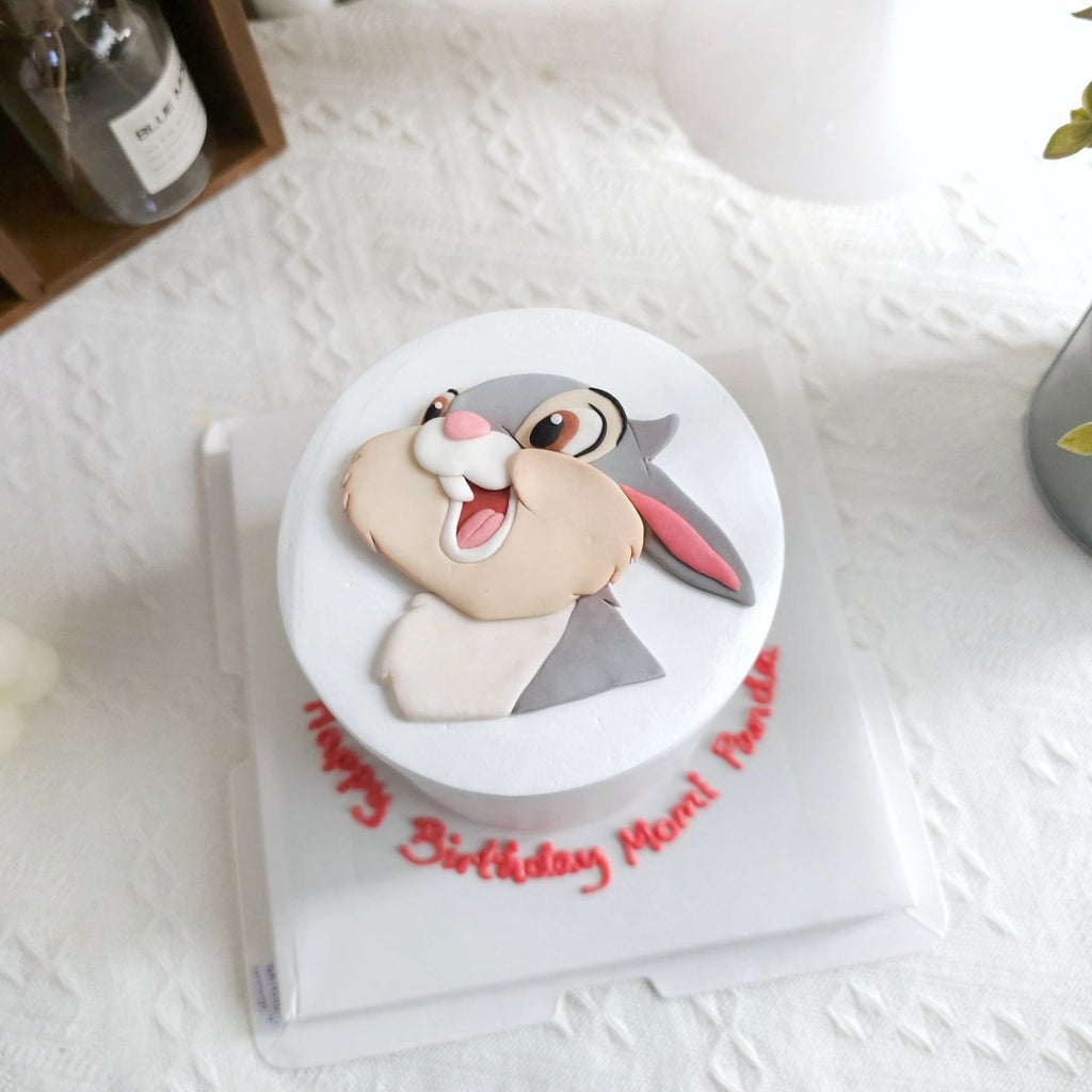 Thumper Rabbit Cake 2D Fondant 4 Inch - YippiiGift