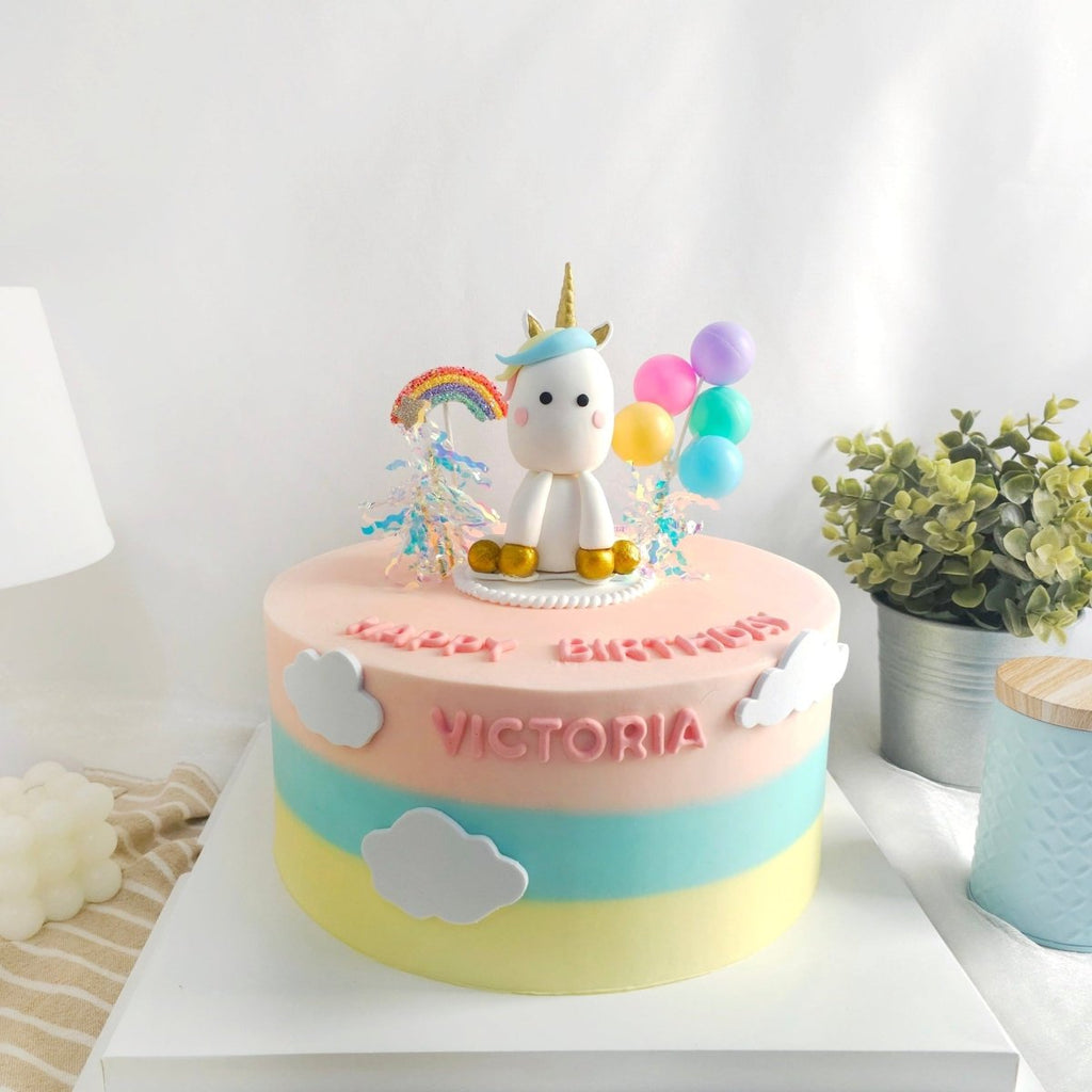 Unicorn Cake 10 Inch (Fondant) - YippiiGift