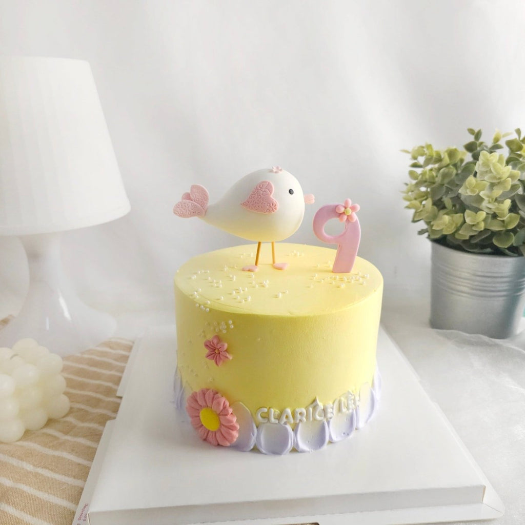 Yellow Bird Cake 6 Inch - YippiiGift