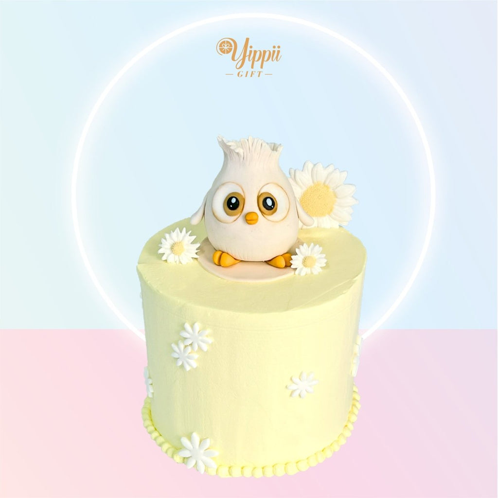 Angry Bird Hatchling Sam-Sam Cake 4 Inch (Fondant) - YippiiGift