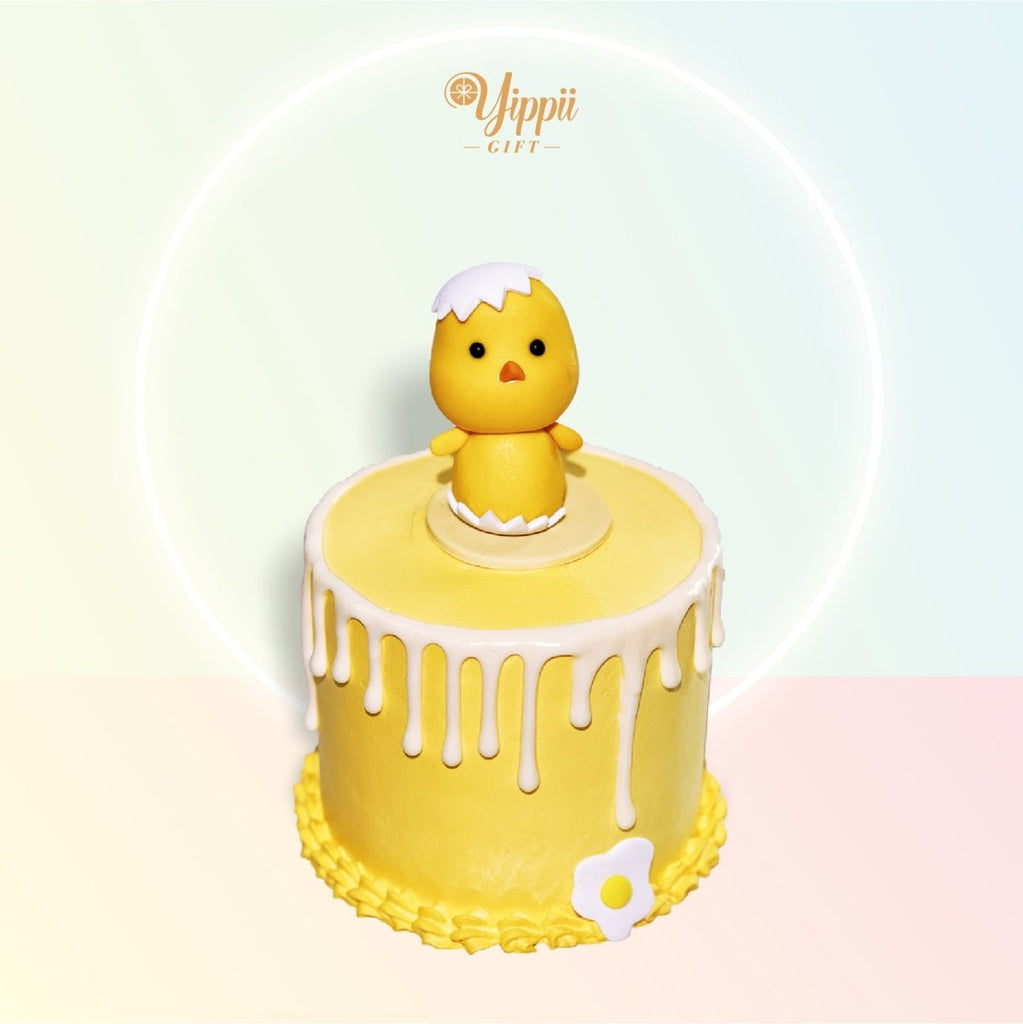Baby Chick Cake 4 inch (Fondant) - YippiiGift