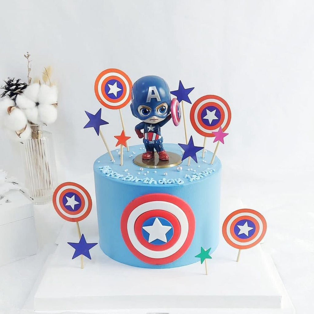 Captain America Cake 6 Inch (Toy) - YippiiGift