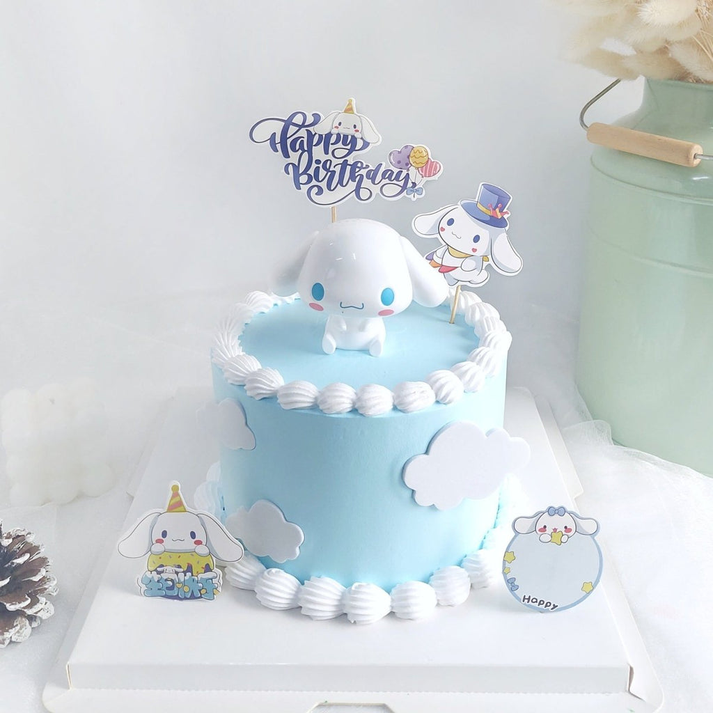 Cinnamoroll Cake 6 inch Blue (With Toy) - YippiiGift