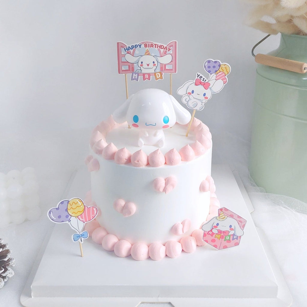 Cinnamoroll Cake 6 inch Pink (With Toy) - YippiiGift