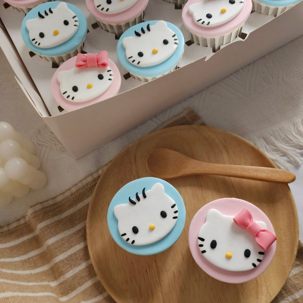Cupcake - Hello Kitty 6pcs (Fondant) - YippiiGift