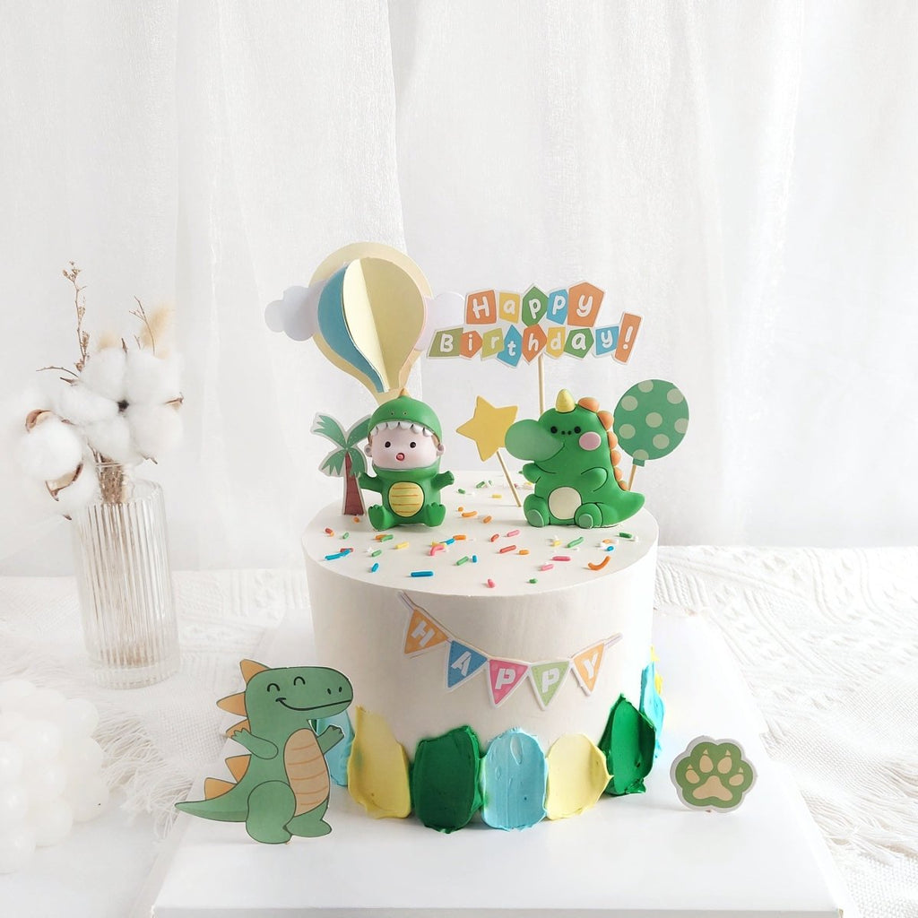 Dino Green Cake 6 Inch (Toy) - YippiiGift