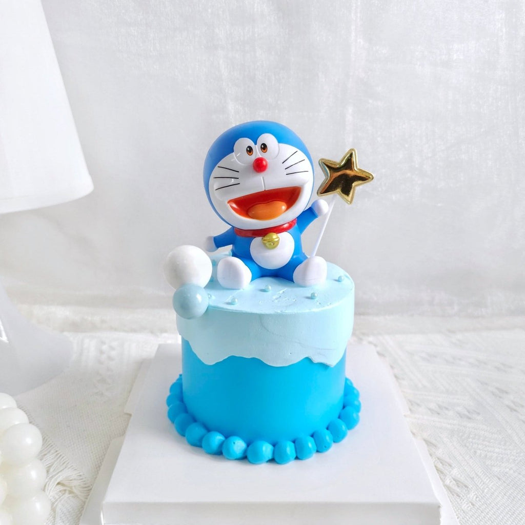 Doraemon Cake D4" H3.5" (with Toy) - YippiiGift