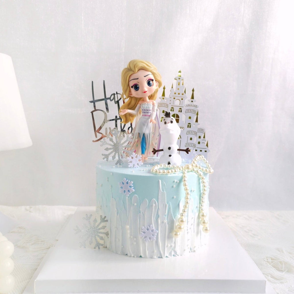 Elsa Cake 6 inch (With Toy) - YippiiGift