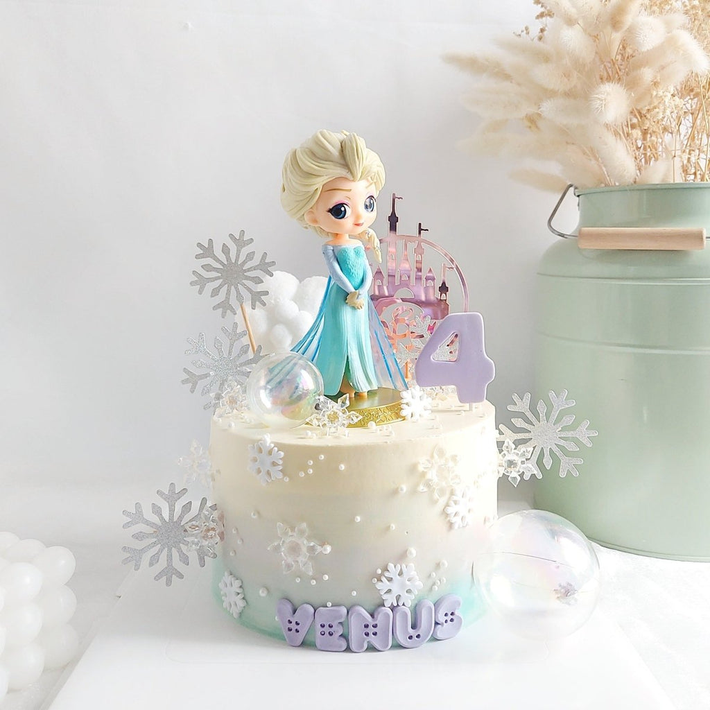 Elsa Cake Buttercream 6 Inch (With Toy) - YippiiGift