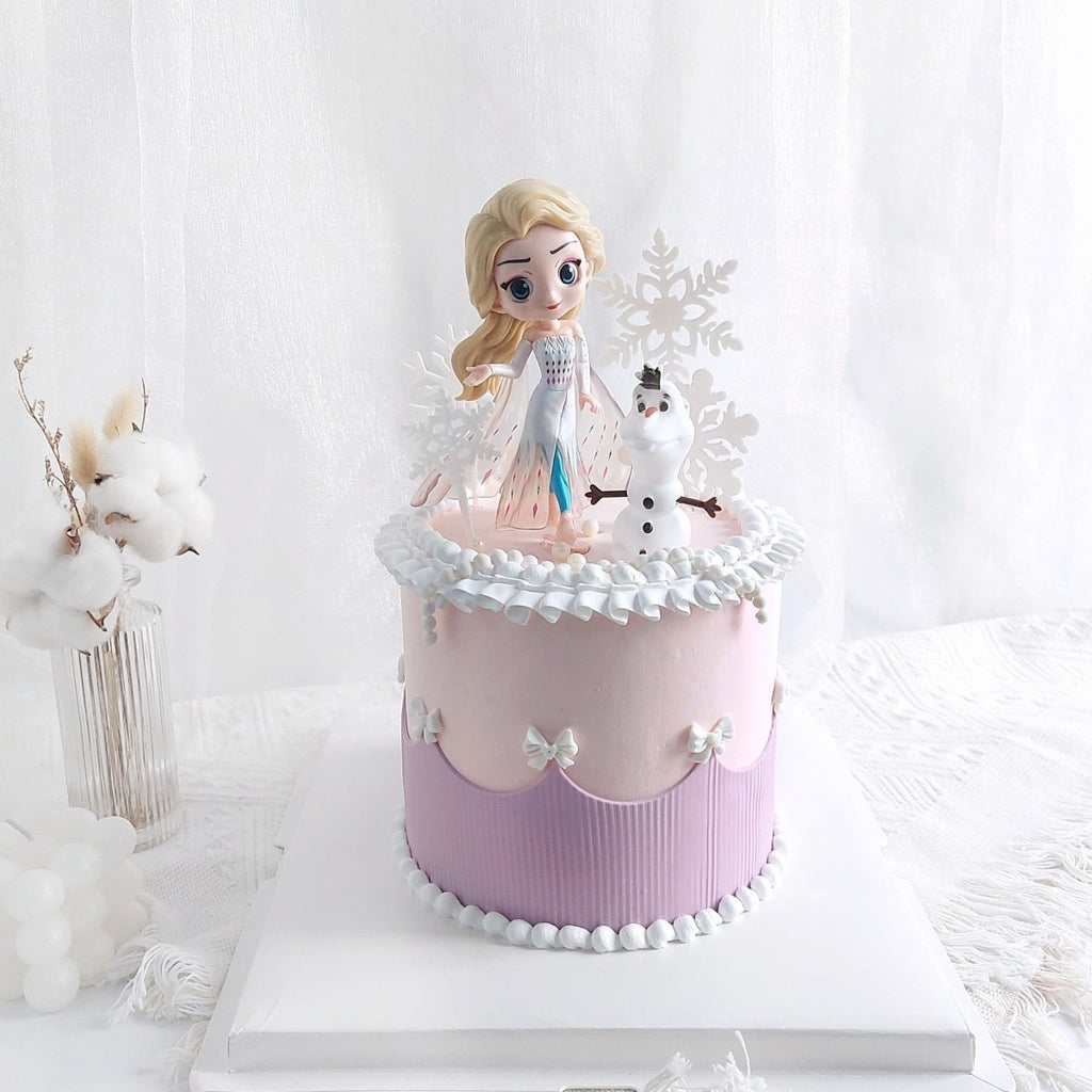 Elsa Olaf Cake 6"D 5.5"H (With Toy) - YippiiGift