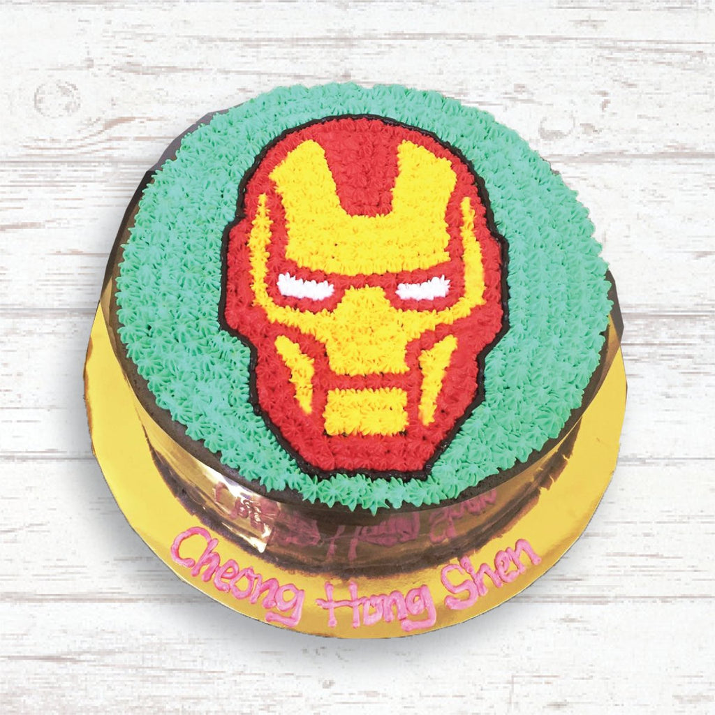 Iron Man (face only) Mille Crepe Cake (2D) - YippiiGift