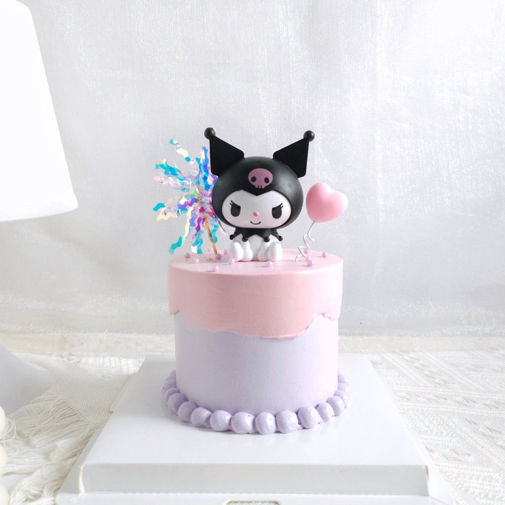 Kuromi Cake D4" H3.5" (with Toy) - YippiiGift