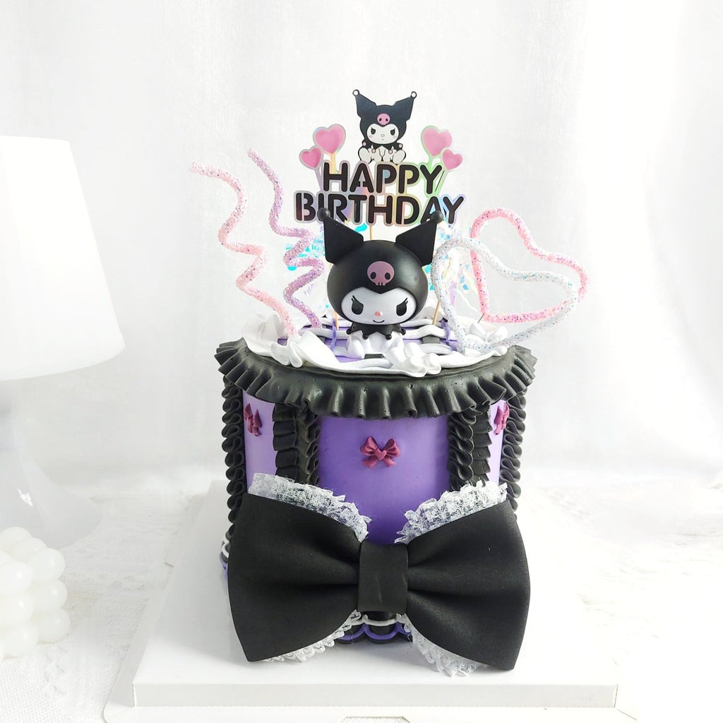 Kuromi Cake Purple D6" H5.5" - YippiiGift