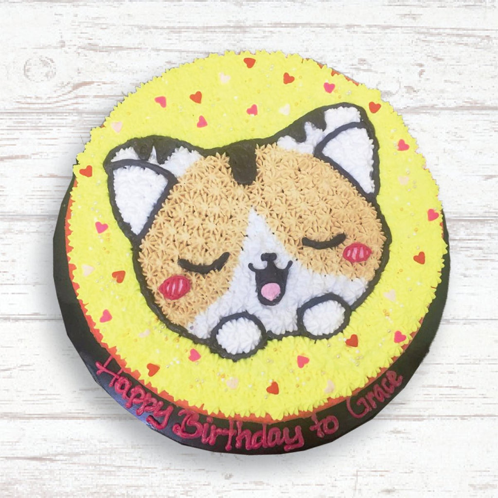 Lovely Cat Mille Crepe Cake (2D) - YippiiGift