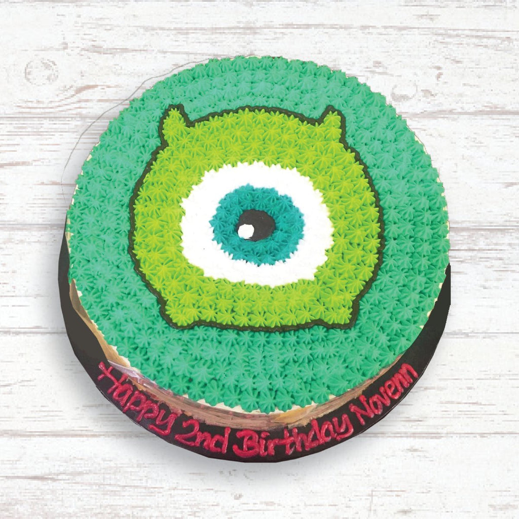 Picture of Monsters, Inc. Mike Wazowski Mille Crepe Cake in 2D - YippiiGift