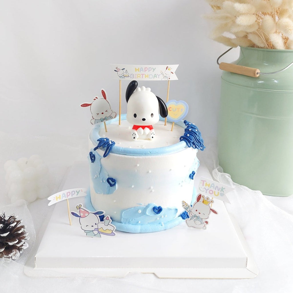 Pochacco Cake 6 Inch (With Toy) - YippiiGift