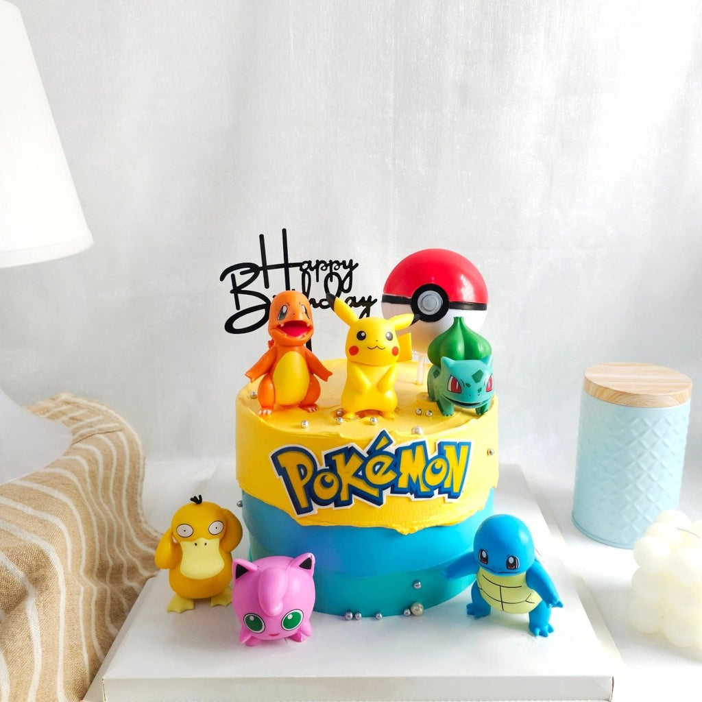 Pokemon Tri Color Cake 6 Inch - YippiiGift