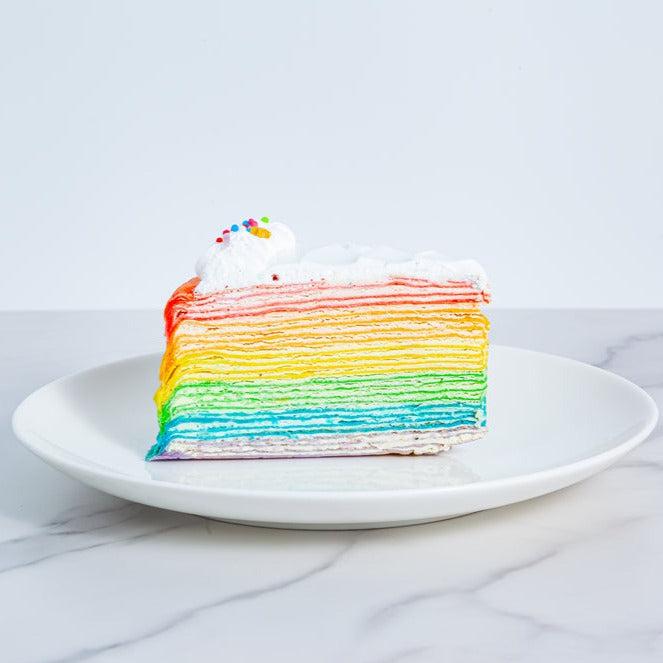 Rainbow Crepe Cake (Slice) - YippiiGift