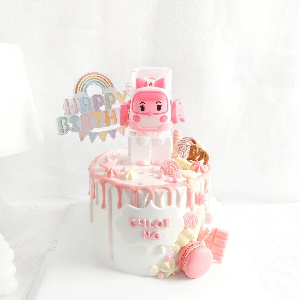 Robocar Poli - Amber Cake 6 Inch - YippiiGift