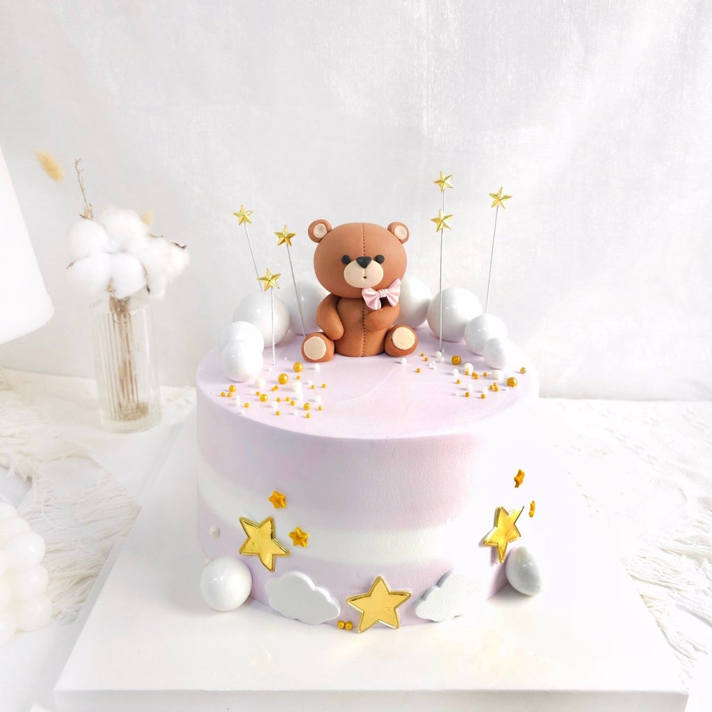 Starry Bear Cake 8 Inch - YippiiGift