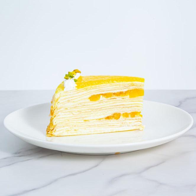 Tropical Summer Mango Crepe Cake ( Slice ) - YippiiGift